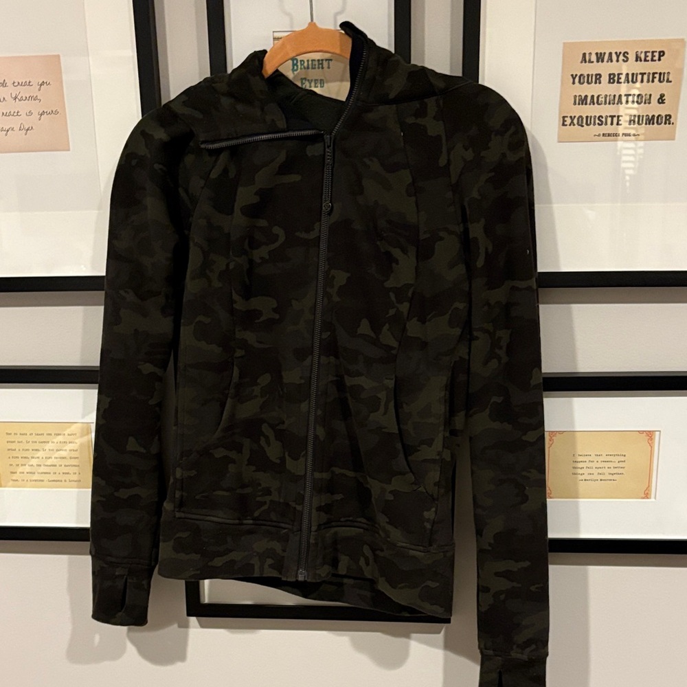 Lululemon Athletica Black Camouflage Hoodie